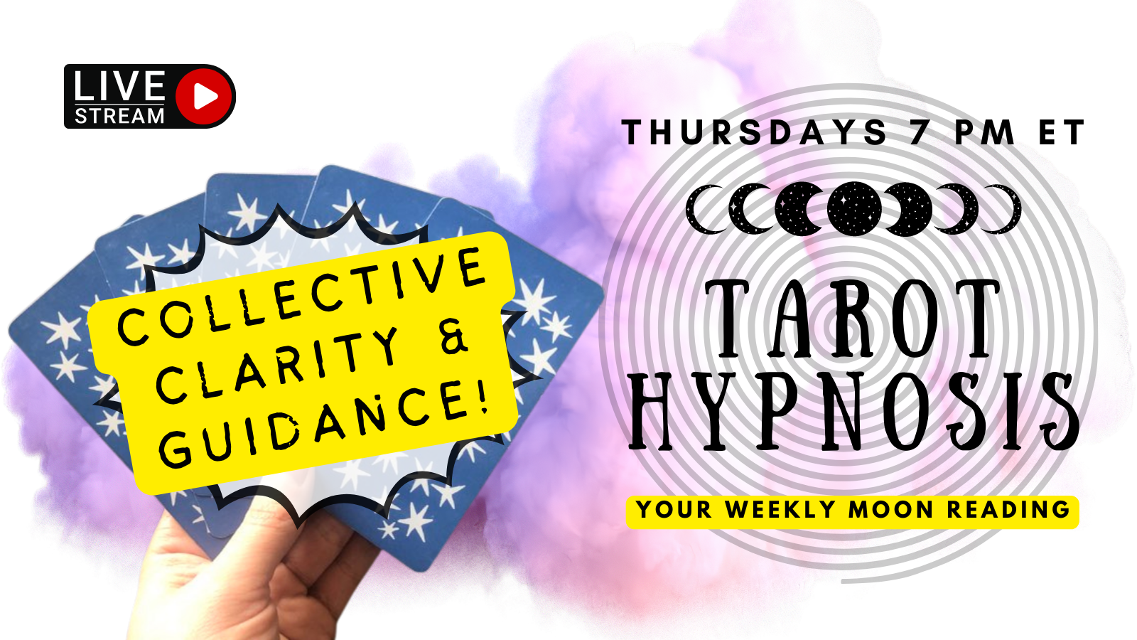 MOON CLUB - Weekly LIVE Tarot Reading & Hypnosis